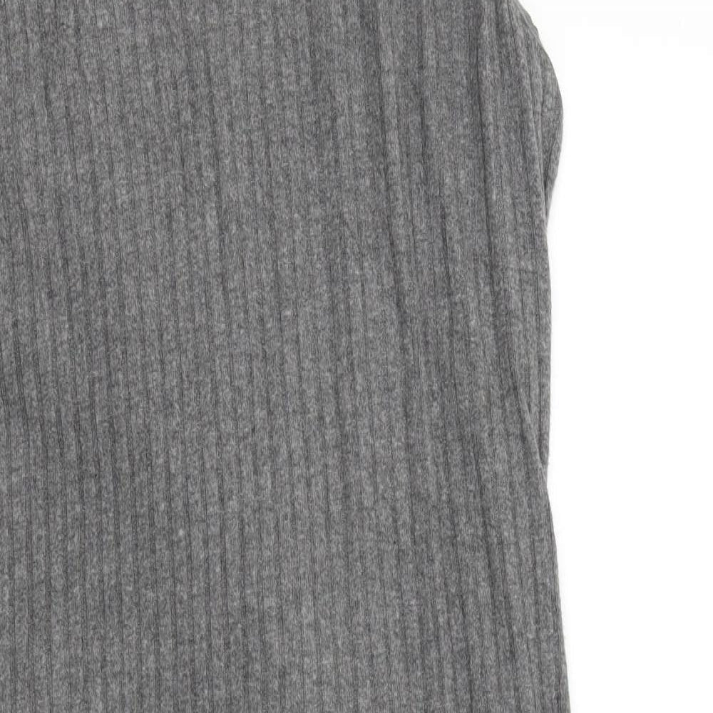 Bella Luxx Womens Grey Colourblock  A-Line  Size S
