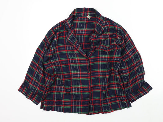 ASOS Womens Blue Check  Top Pyjama Top