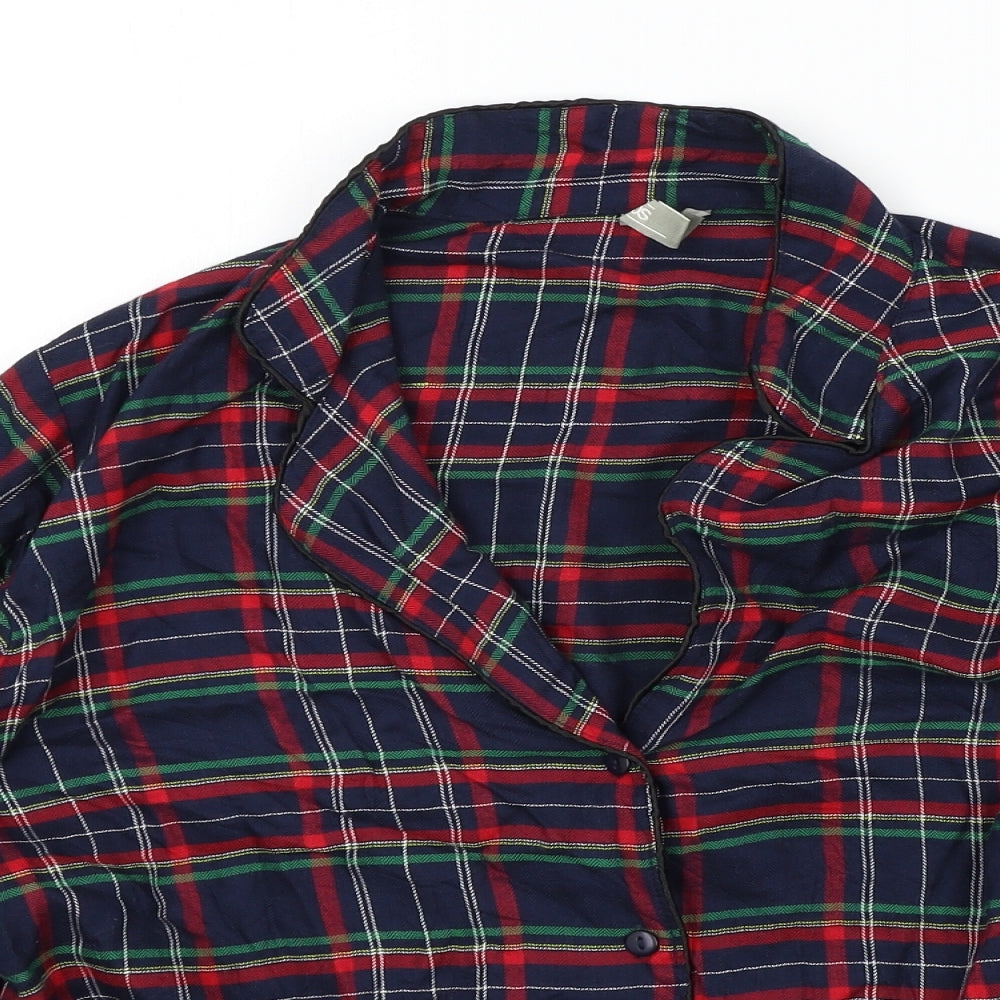ASOS Womens Blue Check  Top Pyjama Top