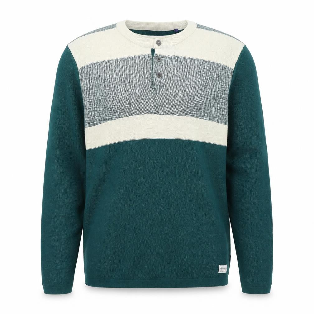 TOM TAILOR Mens Green   Pullover Jumper Size M