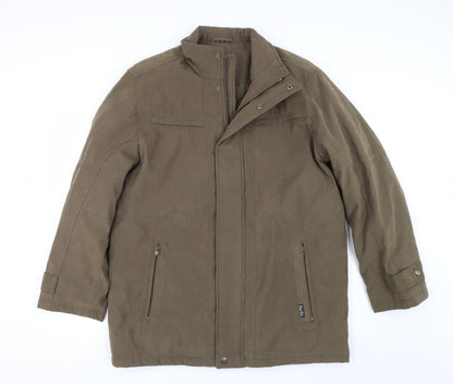 Additional front view of Wellington women’s brown overcoat coat, size XL
