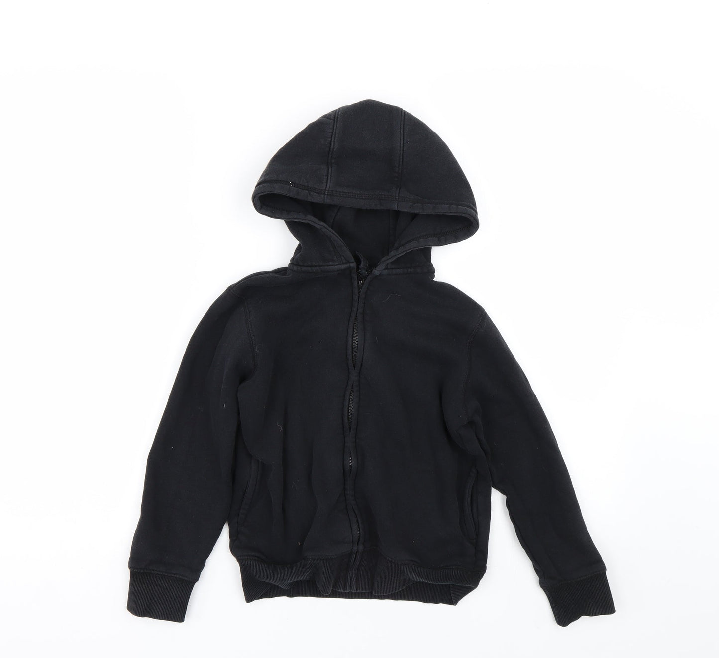 School life Boys Black   Full Zip Hoodie Size 8 Years