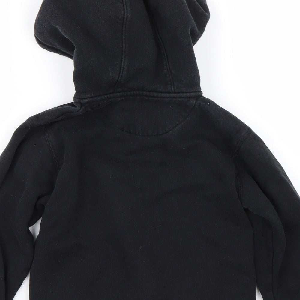 School life Boys Black   Full Zip Hoodie Size 8 Years