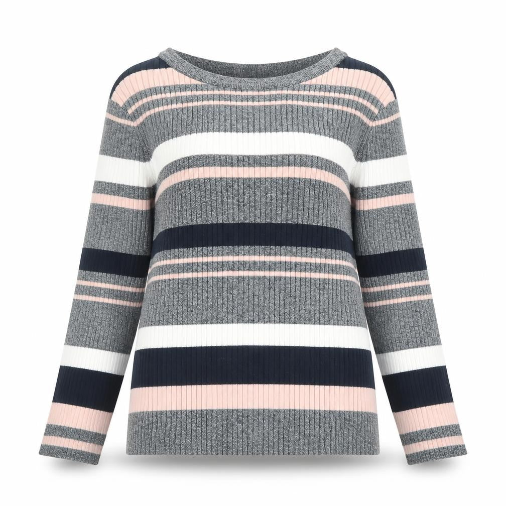 H&M Womens Pink Striped  Pullover Jumper Size L