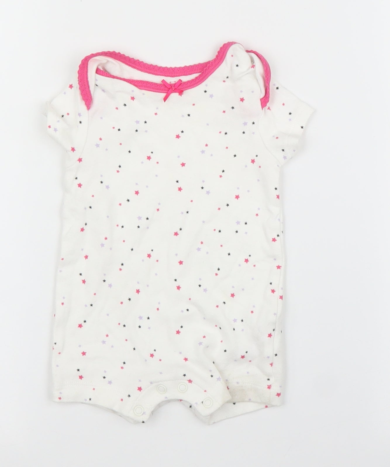 Early Days Girls White   Babygrow One-Piece Size 0-3 Months
