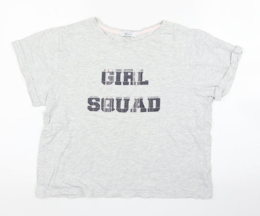 New Look Girls Grey   Basic T-Shirt Size M