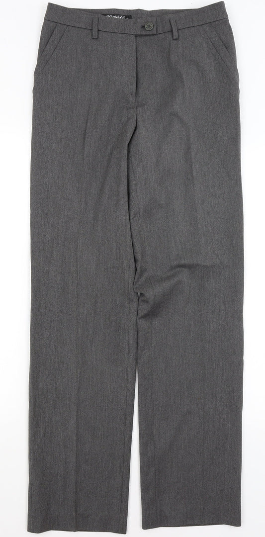 MICHELE Womens Grey   Trousers  Size 10 L32 in