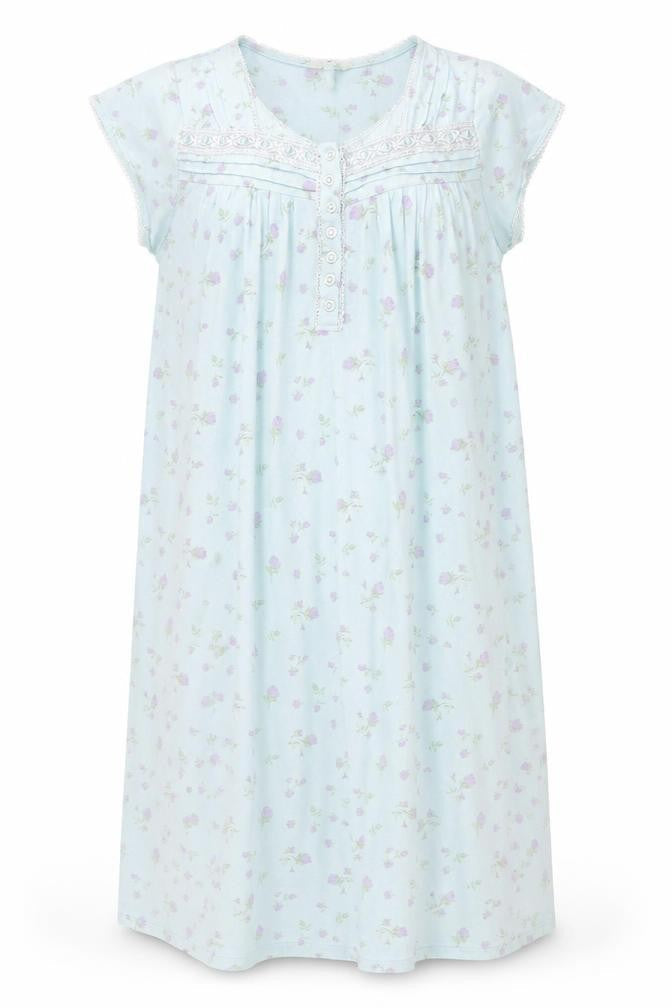 Classic Womens Blue Floral  A-Line  Size 16