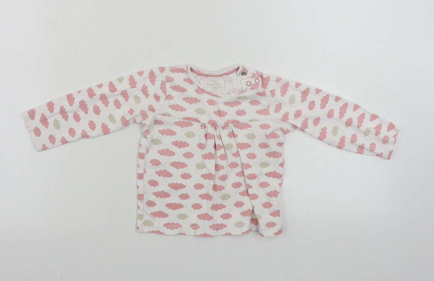 Lupilu Girls White   Basic T-Shirt Size 12-18 Months