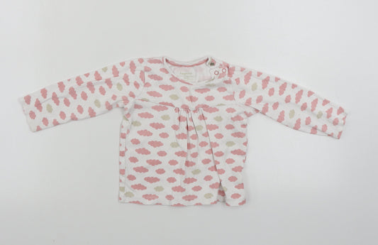 Lupilu Girls White   Basic T-Shirt Size 12-18 Months