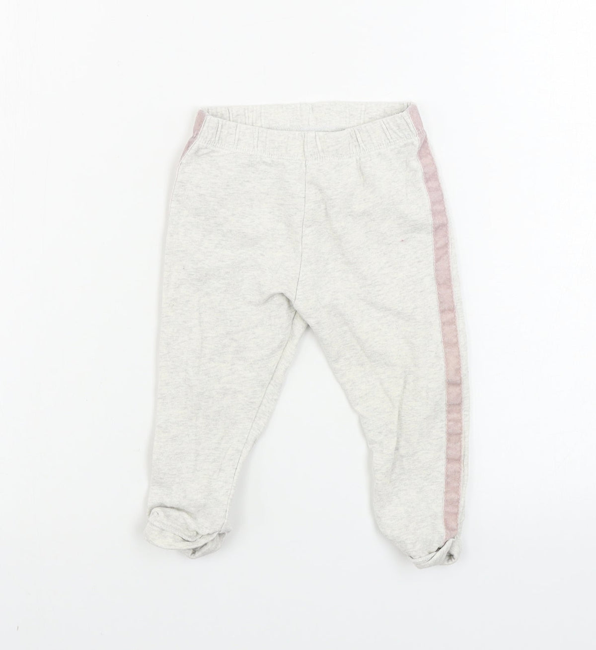Additional front view of F&F girls’ beige sweatpants, size 9-12, months