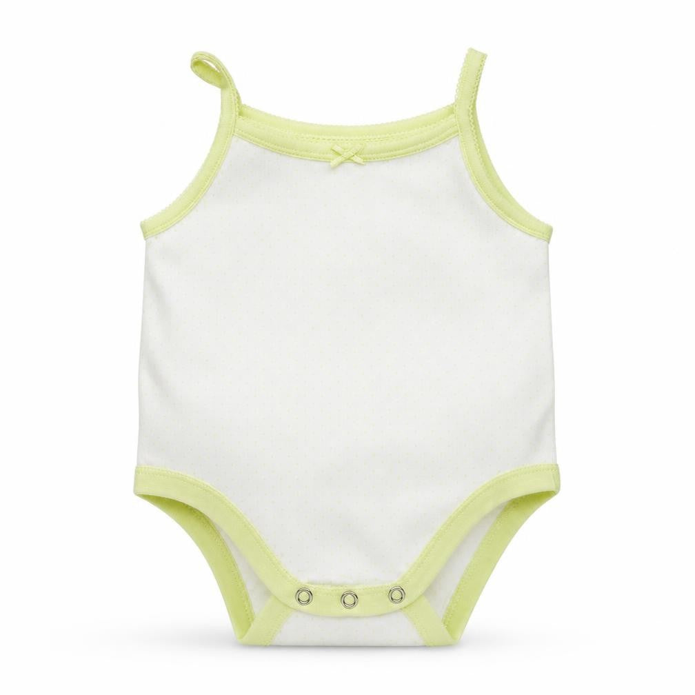 Nutmeg  Girls White   Basic Tank Size 12-18 Months