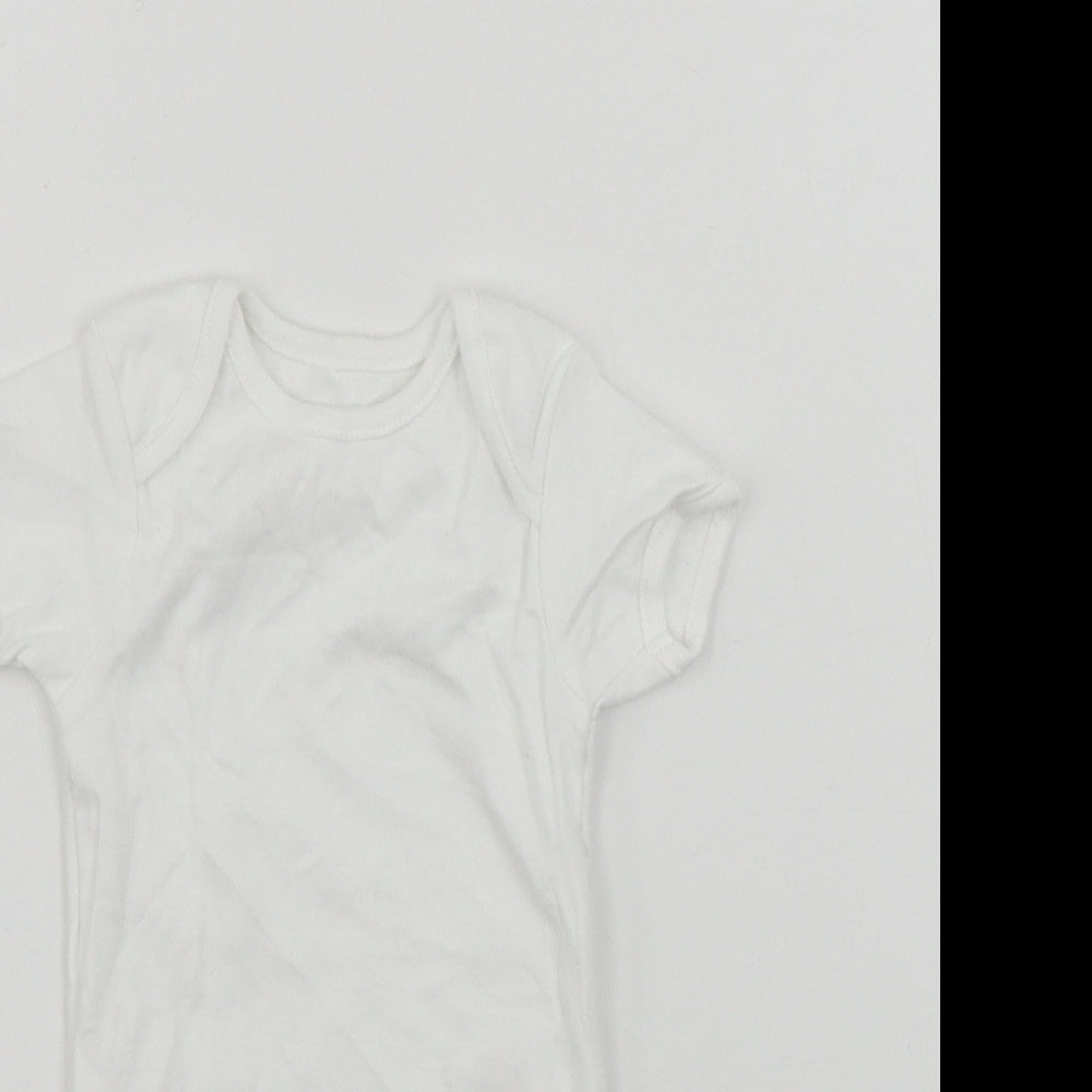 George  Boys White   Babygrow One-Piece Size 0-3 Months