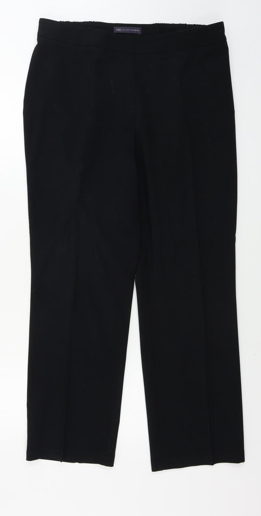 Marks and Spencer  Womens Black   Trousers  Size 14 L28 in