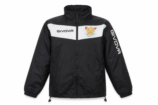 Front view of Givova girls’ black jacket coat size 2xs - ggnp fc