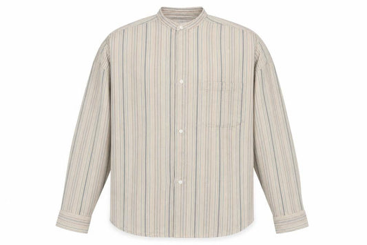 MC Casuals Mens Beige Check   Button-Up Size M