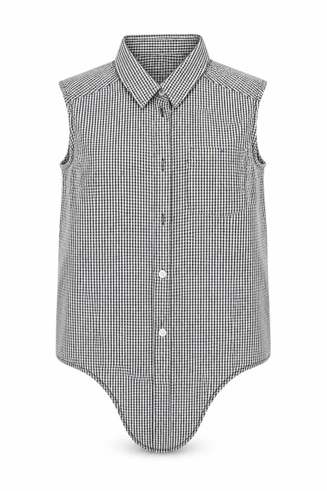H&M Boys Grey Check  Basic Button-Up Size 12-13 Years