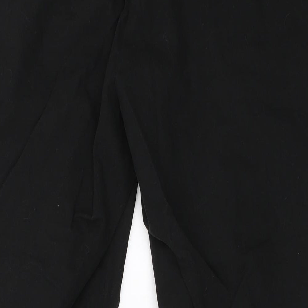 ASOS Womens Black   Cropped Trousers Size 32 in L22 in