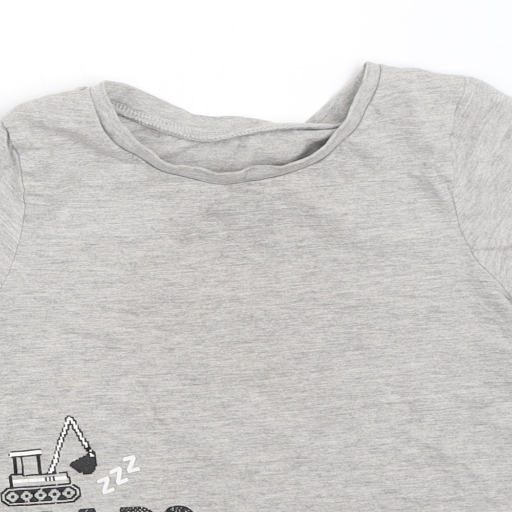 George Boys Grey   Basic T-Shirt Size 4-5 Years