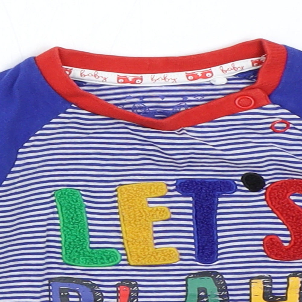 TU Boys Blue   Basic T-Shirt Size 3-6 Months