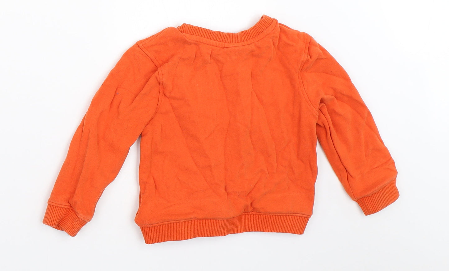 Mini Club Boys Orange   Pullover Sweatshirt Size 2-3 Years