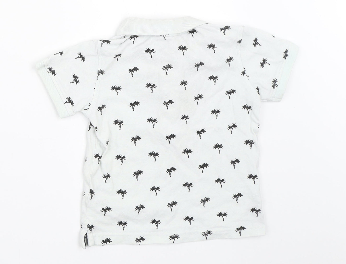 Primark Boys White   Basic Polo Size 2-3 Years