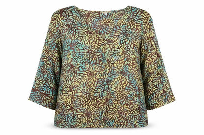 Sable Blane Womens Brown   Basic Blouse Size L