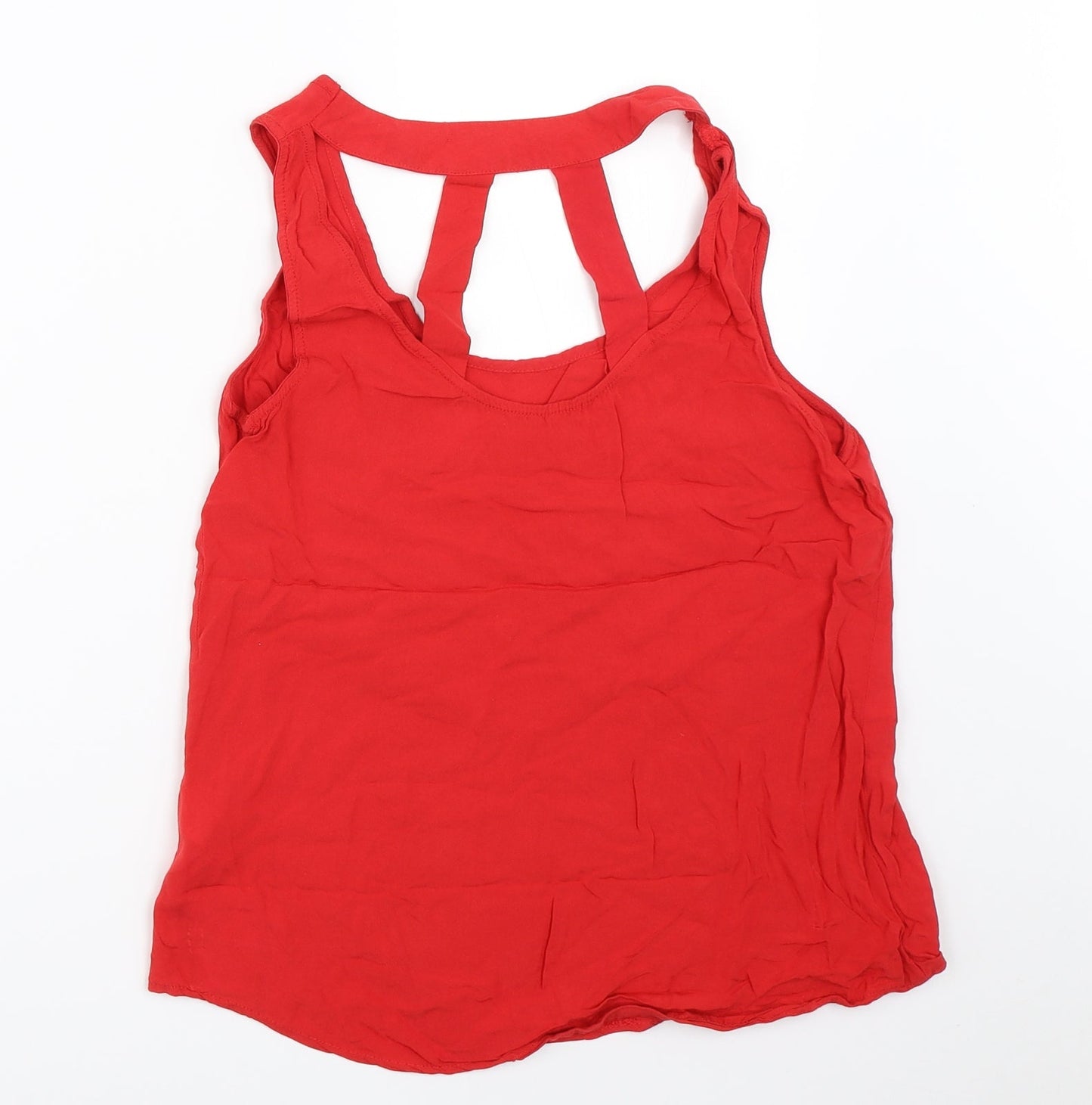 New Look Womens Red   Basic Blouse Size 8