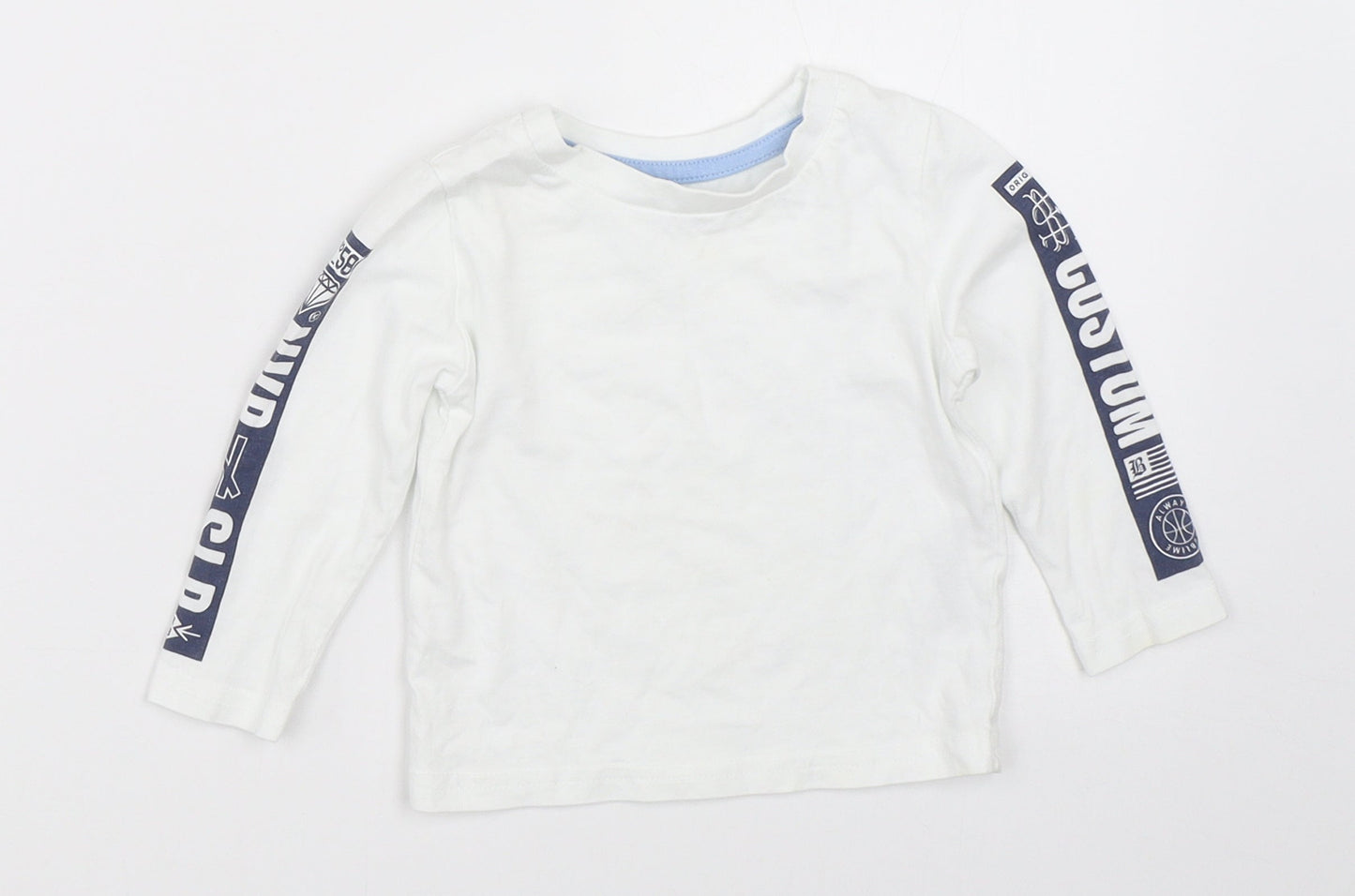 Primark Boys White   Basic T-Shirt Size 9-12 Months