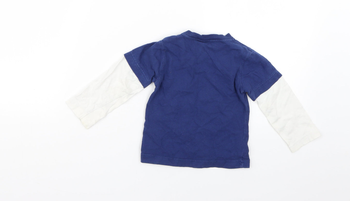 Debenhams Baby Multicoloured Geometric  Basic T-Shirt Size 12-18 Months