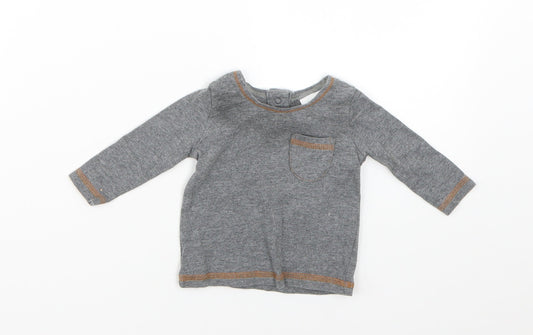 NEXT Baby Grey   Basic T-Shirt Size 0-3 Months