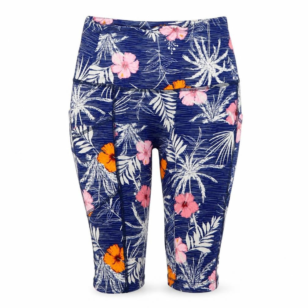 saresa Womens Multicoloured Floral  Cropped Leggings Size S