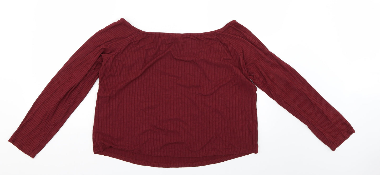 ASOS Womens Red   Basic Blouse Size 22
