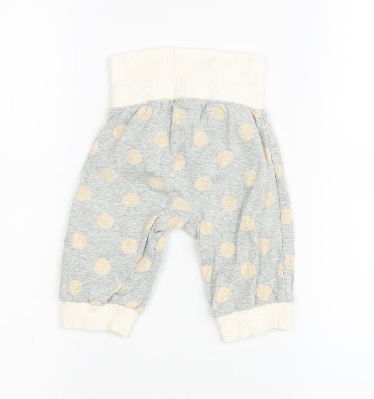 NEXT Girls Grey Polka Dot  Jogger Leggings Size 3-6 Months