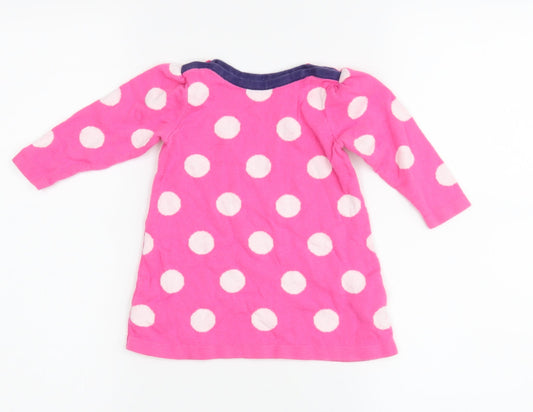 M Girls Pink Polka Dot  Basic Casual Size 6-9 Months