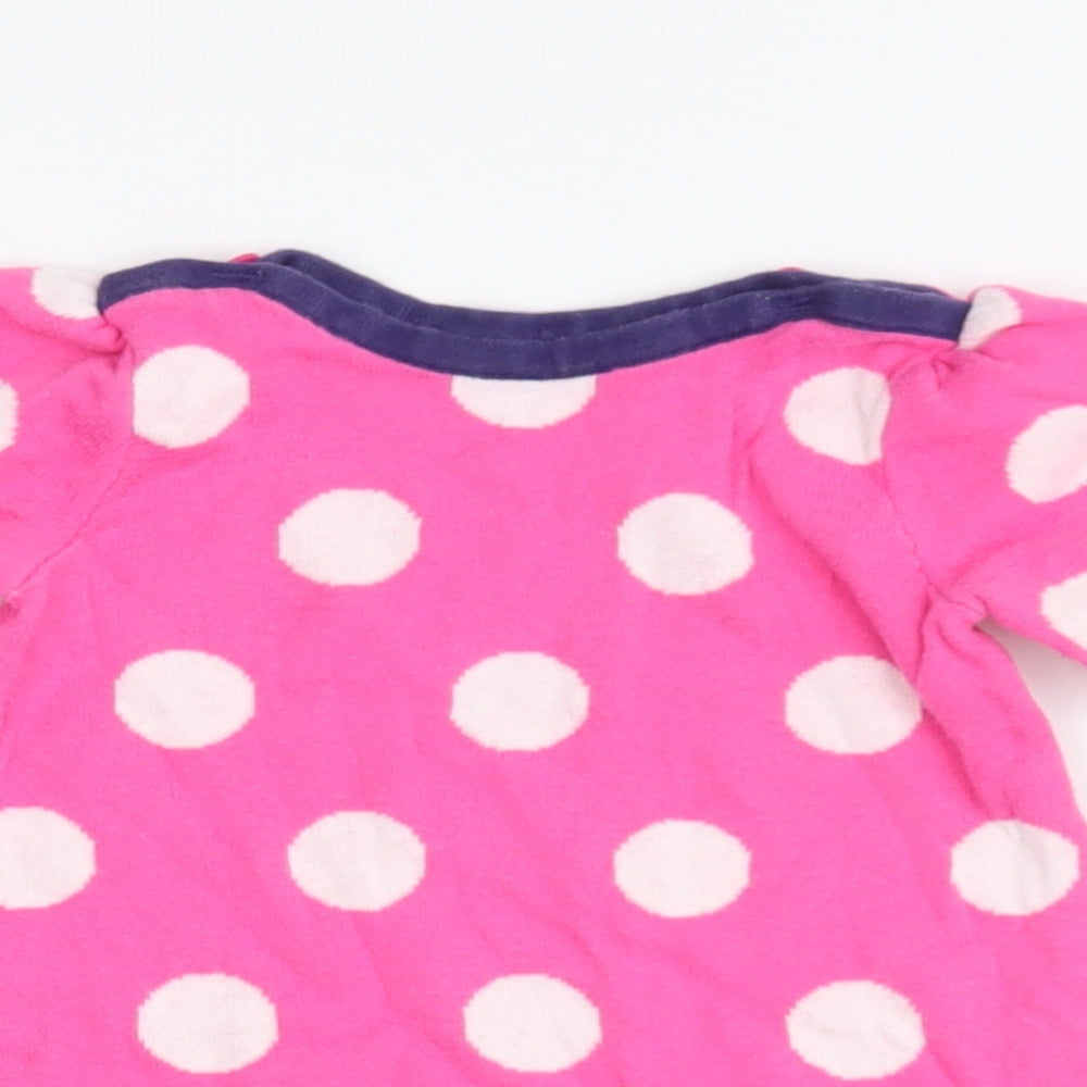 M Girls Pink Polka Dot  Basic Casual Size 6-9 Months
