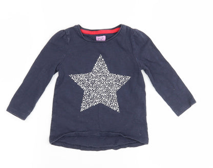 Additional front view of F&F girls’ blue basic casual, size 12-18, months