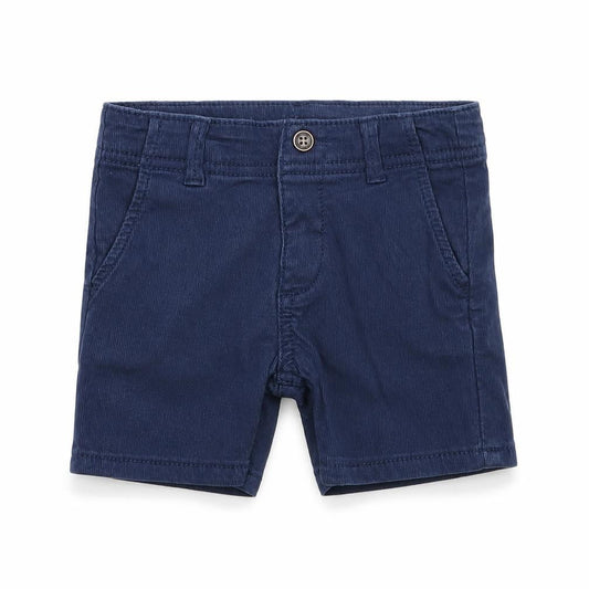 Front view of Mayoral boys’ blue cropped trousers, size 36, months