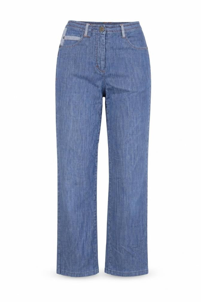pause cafe Womens Blue  Denim Straight Jeans Size 10 L24 in