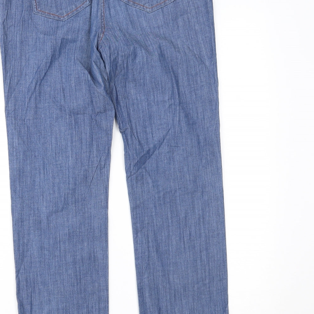 pause cafe Womens Blue  Denim Straight Jeans Size 10 L24 in
