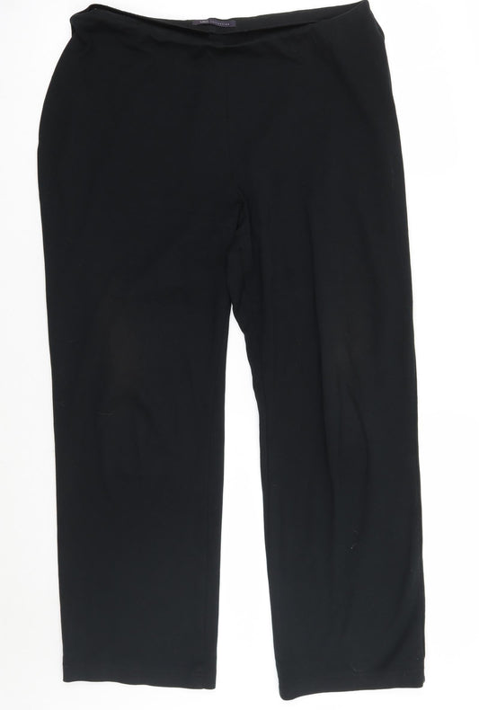 Marks and Spencer Womens Black   Trousers  Size 14 L26 in