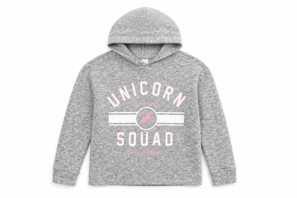 Matalan Girls Grey   Pullover Hoodie Size 8 Years