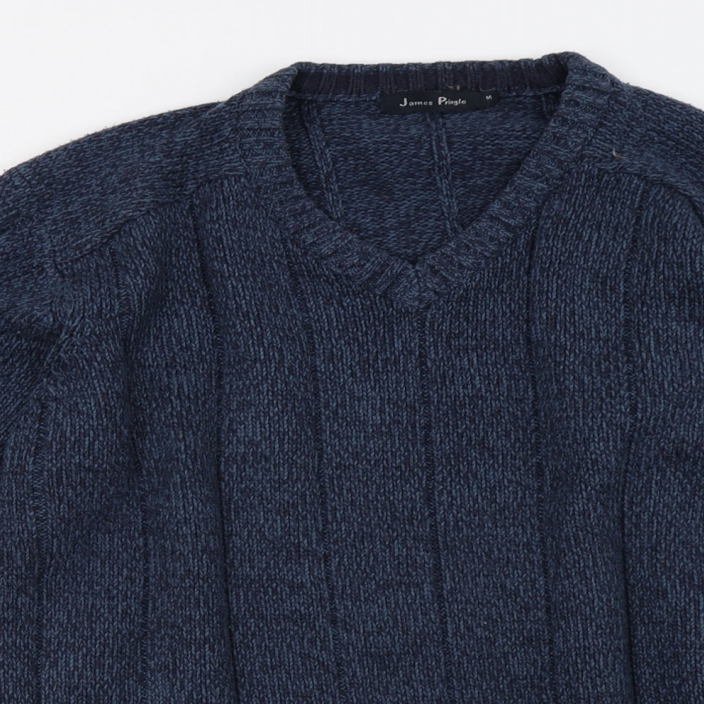 EWM Mens Blue  Knit Pullover Sweatshirt Size M