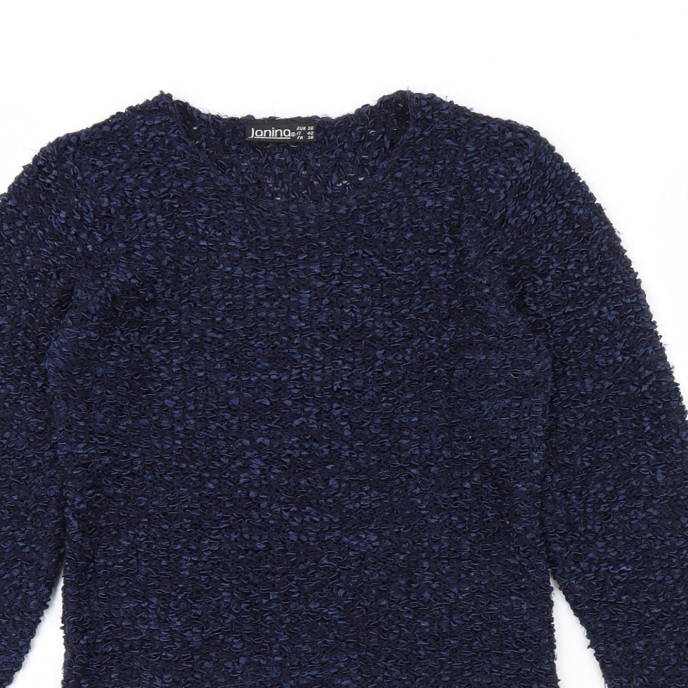 Janina Womens Blue   Pullover Jumper Size 8