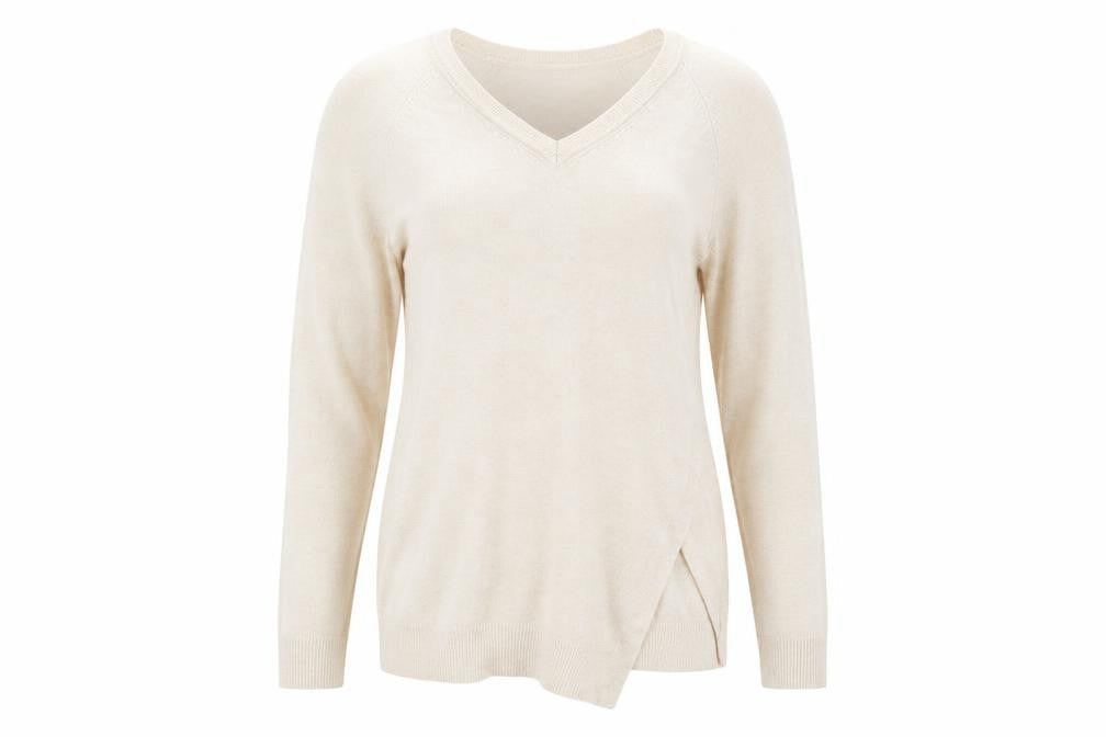 Marks & Spencer Womens Beige   Pullover Jumper Size 14