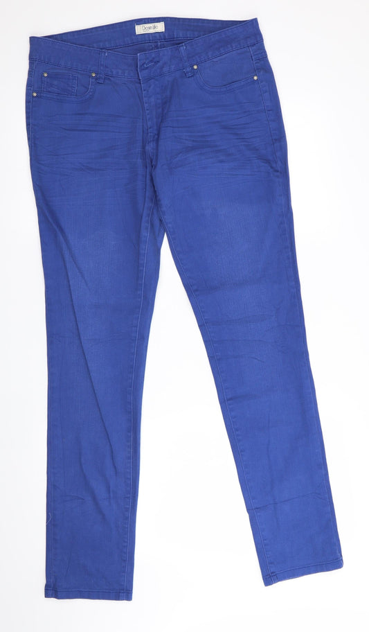 Denim Life Womens Blue   Trousers   L32 in