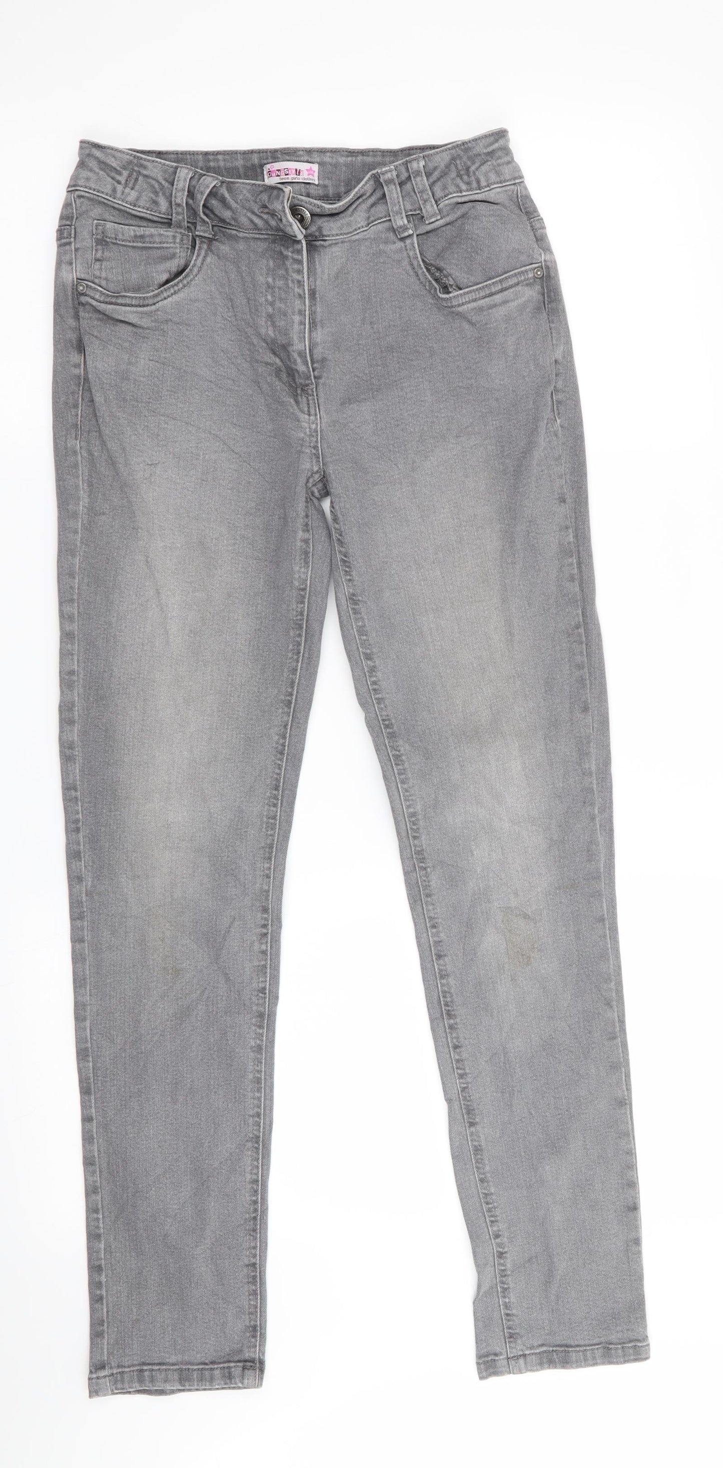Young Style Girls Grey   Skinny Jeans Size 13-14 Years