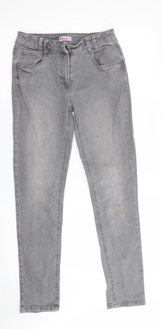 Young Style Girls Grey   Skinny Jeans Size 13-14 Years