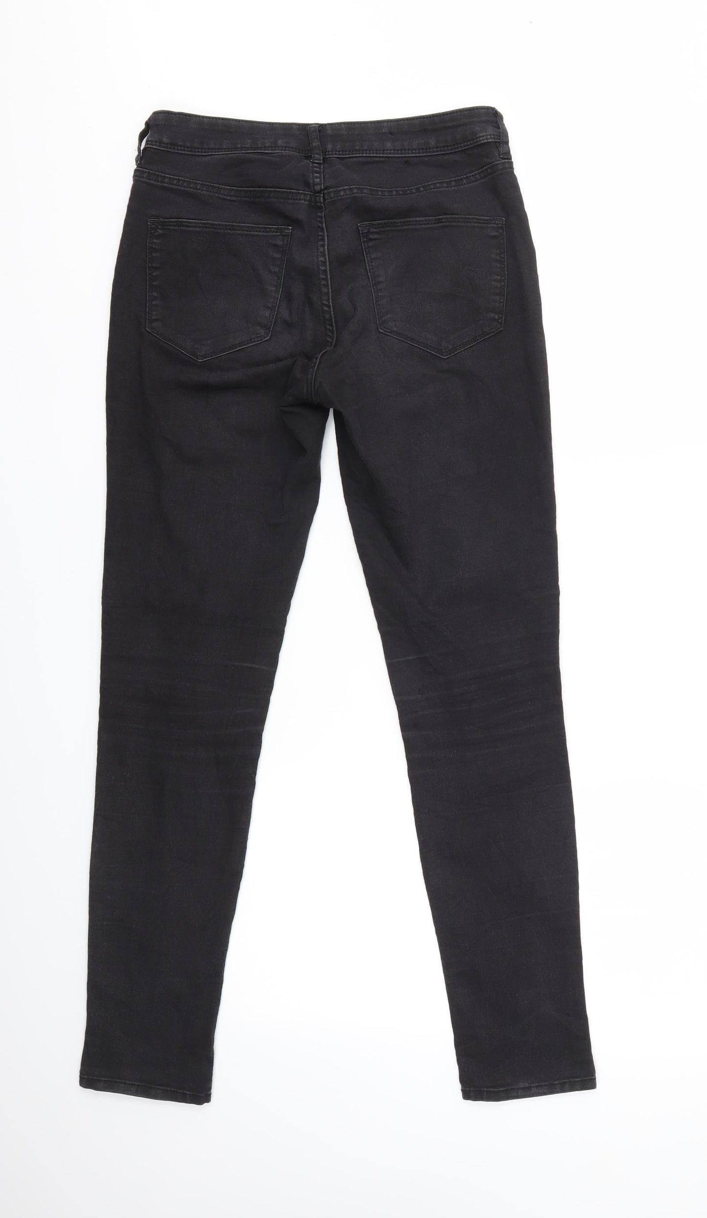 H&M Womens Black   Skinny Jeans Size 10 L28 in