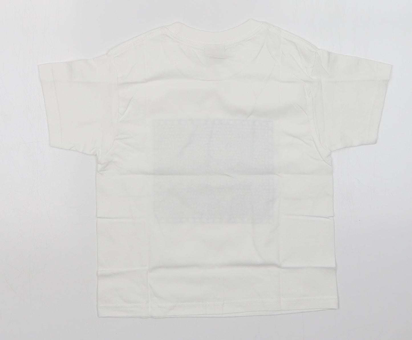 JERZEES Girls White   Basic T-Shirt Size 7-8 Years